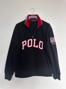 Polo Ralph Lauren USA Fleece Sweatshirt Big Logo PRL 1/4 Zip Kod QR