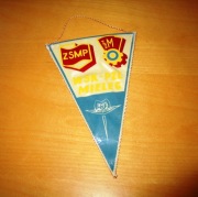 Proporczyk WSK-PZL Mielec Brygada Pracy Socjalist 23,5 cm