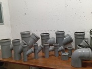 Kształtki kanalizacyjne trójniki, 110/75/50/40