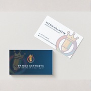 Projekt dwustronny wizytówki. PROMOCJA