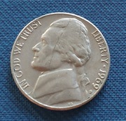 USA 5 centów cents 1969 rok D - Jefferson