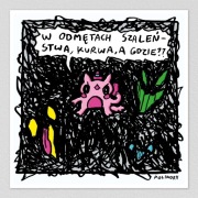 W odmętach szaleństwa - plakat mały A5 kwadrat - Polikory