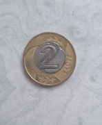 Moneta destrukt 2zł 1995 rok