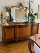 CHIPPENDALE Komoda bufet z lustrem  