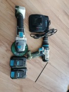 ZESTAW MACALLISTER SZLIFIERKA MAG18-LI WKRĘTARKA MCD18-LI-2 2X AKU ŁADOWAR