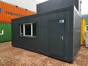 KONTENER BIUROWY / MIESZKALNY 3 x 6 M Z ANEKSEM KUCHENNYM / ŁAZIENKĄ