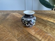 Mini wazonik czarny Koło PRL