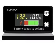 Miernik napięcia, naładowania akumulatora 8-100V.  Li-ion, LiFePO4, Pb