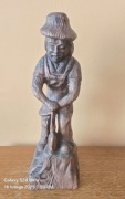 Figurka drewniana DRWAL. XXw