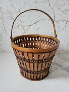 Kosz Prezentowy Na Prezent Uniwersalny Na Kwiaty Wiklinowy Piękny