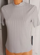 Polgolf z krotkim rekaqwem  szara bluzka elegancka  S