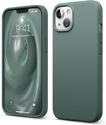 Etui z płynnego silikonu kompatybilne z iPhone 13 (6,1") Ciemna zieleń