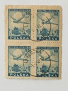 Rok. 1946.Fi.397. Wydanie lotnicze,Dakota.czworka.kasowana