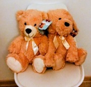 Pluszaki 2 sztuki 40 cm nowe 