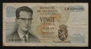 20 Franków 1964r., Belgia; P-138
