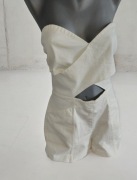 Markowy elegancki kombinezon krótki na lato H&M r 42 plus size kieszenie