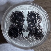 Srebrna moneta 1 oz Chińskie Lwy Double Pixiu 2020