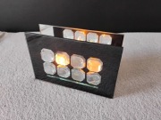 Lustrzany świecznik dekoracyjny