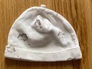 H&M czapka dla noworodka fajniutka 1-2m obwód ok. 32 cm bez rozciągania