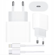 Zasilacz USB C o mocy 20w + Kable USB C Lightning 