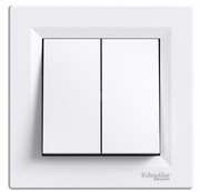 Wyłącznik podwójny Schneider Electric biały