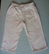 spodnie sztruksowe dla dziewczynki rozmiar 92 białe z różowym dz