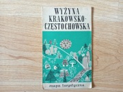 Wyżyna Krakowsko-Częstochowska skala 1:280 000 mapa z 1968 