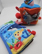 Kolorowa sensoryczna zabawka kostka książeczka ocean hahaland