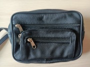 SASZETKA MĘSKA DWUKOMOROWA - SKÓRA, PRODUKT POLSKI