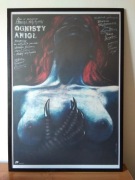 Oryginalny polski plakat filmowy - Ognisty Anioł, Andrzej Pągowski, 1985