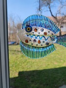 Szklana zawieszka - flądra