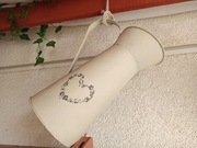 DZBANEK metalowy biały OZDOBA STYL RUSTYKALNY SKANDYNAWSKI BOHO