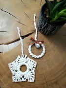 Zawieszki świąteczne ozdoby choinkowe boho