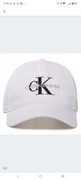 Czapka z daszkiem Calvin klein damska biała