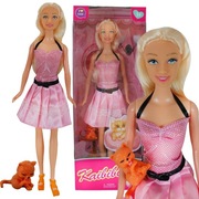 Duża Urocza Lalka Z Kotkiem Zestaw Ruchome Elementy