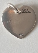 Zawieszka serce Lilou, srebrne 975