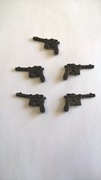 5 Sztuk pistoletów Mauser C96 WW2 kompatybilne z Lego, Cobi