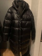 OCHNIK długa kurtka płaszcz pikowany oversize kaptur duża