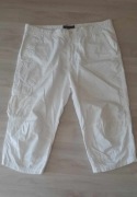 Spodenki białe letnie 3/4 Tommy Hilfiger bojówki regular