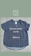 Days like this M damska bluzka wiskoza granatowa skandynawska