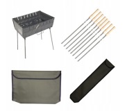 ZESTAW: MANGAL METAL 2MM + 8 szt. SZAMPURY + POKROWCY M8K + PODPALKA