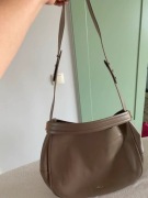 Torebka FURLA – skóra naturalna, taupe, klasyka