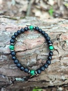 Męska bransoletka z Malachitem 6mm