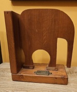 Podpórki do książek drewniane śłon słonie