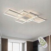 Lampa Sufitowa Plafon Nowoczesna z Pilotem 140 x 80 cm Prostokąty 120W