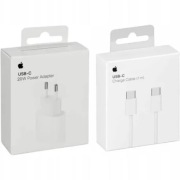 Oryginalny Apple USB-C 20W Power Adapter + Kabel USB-C 60W 1m m