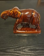 Duża figurka Słonia Kamionka PRL vintage 