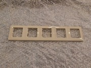 773755 Ramka pięciokrotna Legrand CARIVA krem