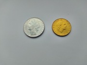 100 lirów z okresu Republiki Włoskiej. 