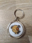 Breloczek, piesek, haft krzyżykowy